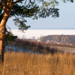 Warm-Maz, Panorama na Zalew Wislany, okolica Tolkmicka.