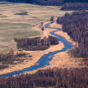 Rzeka Sapina. Lotnicze, EU, Pl, warm-maz.