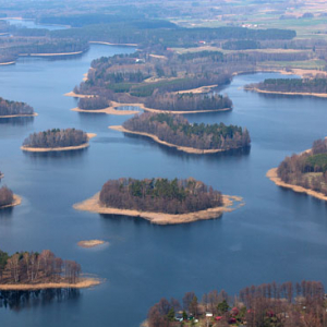 Jezioro Wydminskie. Lotnicze, EU, Pl, warm-maz.