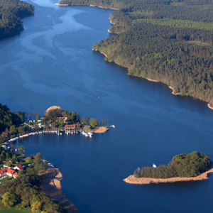 Jezioro Beldany. EU, Pl, warm-maz, LOTNICZE.
