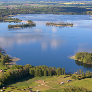 Jezioro Rydzowka. EU, Pl, warm-maz, LOTNICZE.