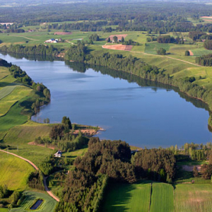 Jezioro Boczne. EU, Pl, warm-maz, LOTNICZE.