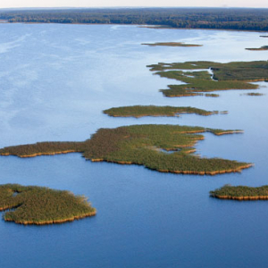 Jezioro Sniardwy. EU, Pl, warm-maz. Lotnicze.