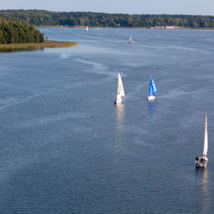 Jezioro Kisajno. EU, Pl, warm-maz. Lotnicze.