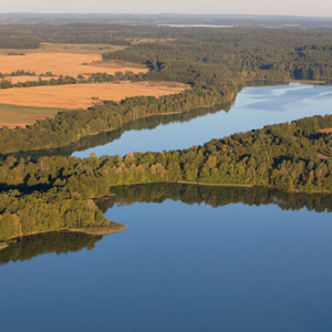 Jezioro Ublik Wielki i Maly. EU, PL, Warm-Maz. LOTNICZE.