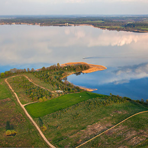 Jezioro Swiacajty. EU, Pl, Warm-Maz. Lotnicze.