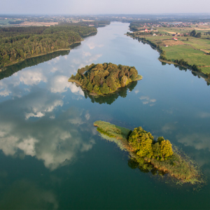 Jezioro Sunowo. EU, Pl, Warm-Maz. Lotnicze