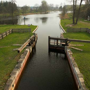 _W060555 śluza Gorczyca na Kanale Augustowskim. Wieś Płaska.