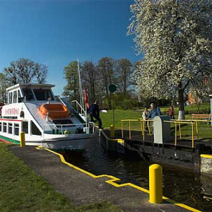 Kanal Ostrodzko-Elblaski. Sluza w Milomlynie.