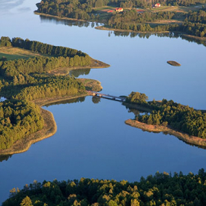 Lotnicze, Pl, Podlaskie. Jezioro Dabrowka i Krzywe Wigierskie.