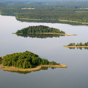 Lotnicze, Pl, warm-maz. Mazurski Park Krajobrazowy. Jezioro Mokre.