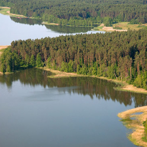 Lotnicze, Pl, warm-maz. Mazurski Park Krajobrazowy. Jezioro Mokre.