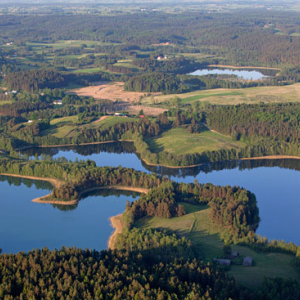 Suwalski Park Krajobrazowy. Jezioro Jaczno. EU, Pl, warm-maz, LOTNICZE.
