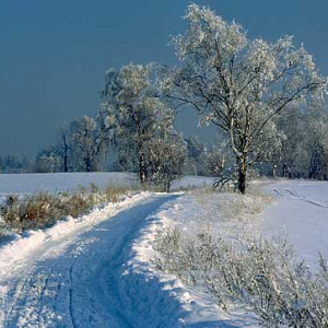 zima snieg  pejzaz widok droga snieg zima dzien pejzaz poziom polska fot. Wojciech Wojcik europa diapozytyw dia 645 warminsko-mazurskie warminsko mazurskie warmia mazury mazury zima d031218  113