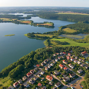 LOTNICZE. Polska, warm-maz. Jezioro Ukiel (Krzywe).