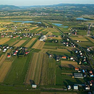 Lotnicze. Okolica Nowego Sacza