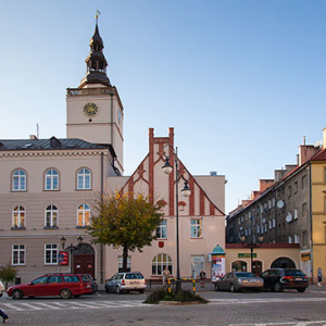 Dzierzoniow, Ratusz przy Rynku Miejskim. EU, Pl, Dolnoslaskie.