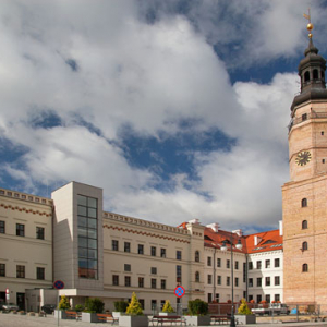 Rynek starego miasta w Gnieznie. EU, Pl, Dolnoslaskie. 