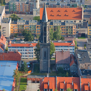 Lwowek Slaski, Czarna Wieza. EU, PL, Dolnoslaskie. LOTNICZE.