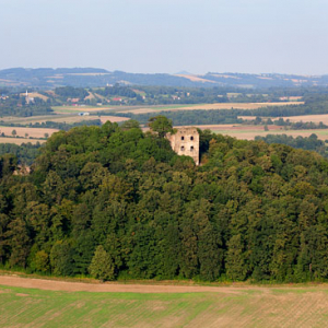 Zamek Gryf. EU, Pl, Dolnoslaskie. Lotnicze.