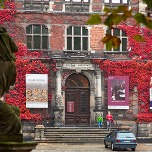 Wroclaw, fasada budynku Muzeum Narodowego. EU, PL, Dolnoslaskie.