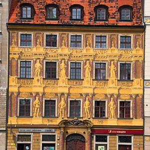 Dolnoslaskie. Wroclaw, Rynek 8, Kamienica Pod Siedmioma Elektorami.
