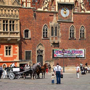 Dolnoslaskie. Wroclaw, wschodnia czesc rynku.
