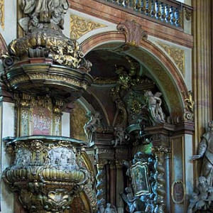 Dolnoslaskie. Wroclaw, wnetrze kosciola Uniwersyteckiego imienia Jezus.