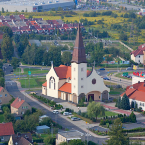 Okolica II Armii Krajowej w Zgorzelcu. EU, PL, Dolnoslaskie. LOTNICZE.
