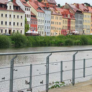 Niemcy. Widok z Gorlitz na miasto Zgorzelec.