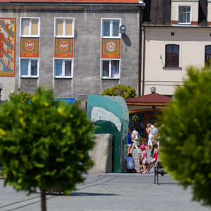 Inowroclaw. Kamienice przy ul. Rynek. EU, Pl, Kujawsko-Pomorskie.