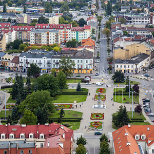Wloclawek, Plac Wolnosci. EU. Pl, Kuj-Pom. Lotnicze.