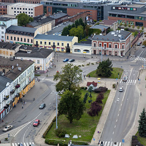 Wloclawek, Plac Wolnosci. EU. Pl, Kuj-Pom. Lotnicze.