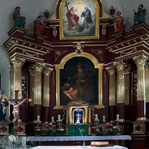 Ołtarz kościoła Świętego Mikołaja w Szczebrzeszynie