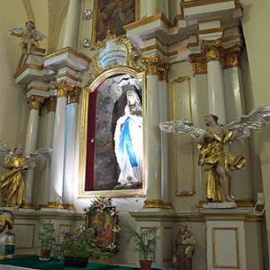 Wnętrze kościoła św. Mikołaja w Szczebrzeszynie