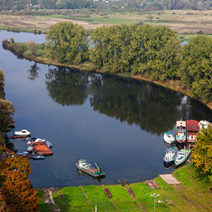 Gorzow Wielkopolski, Stocznia Rzeczna nad Warta. EU, PL, Lubuskie. Lotnicze.