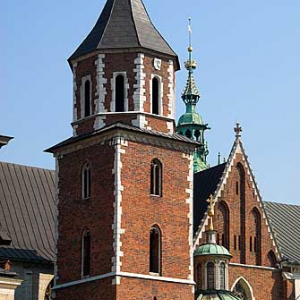 Krakow. Wieza katedry na Wawelu.