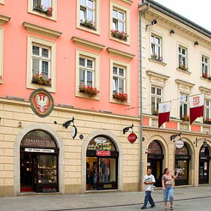 Krakow. Kamienice przy ulicy  Florianskiej.