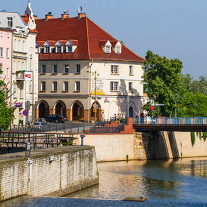 Opole, most na ul. Katedralnej. EU, PL, Opolskie.