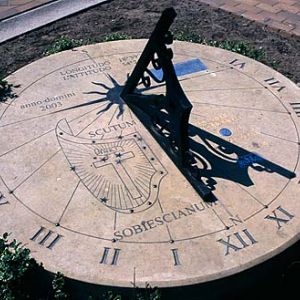 Gdańsk, zegar słoneczny na starym mieście