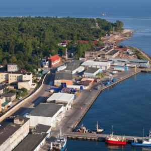 Port w Helu. EU, Pl, Pomorskie. LOTNICZE.