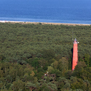 Latarnia Morska w Helu. EU, Pl, Pomorskie. LOTNICZE.