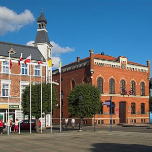Pomorskie, Puck. Ratusz i Rynek miasta.