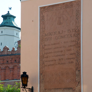 PL, swietokrzyskie, Sandomierz. Kamienice starego miasta.