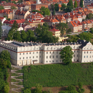 Sandomierz - Collegium Gostomianum. EU, Pl, Swietokrzyskie. LOTNICZE.