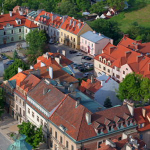 Sandomierz - Stare Miasto. EU, Pl, Swietokrzyskie. LOTNICZE.
