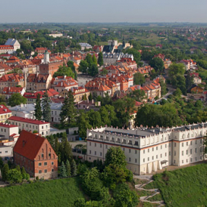 Sandomierz - Stare Miasto. EU, Pl, Swietokrzyskie. LOTNICZE.