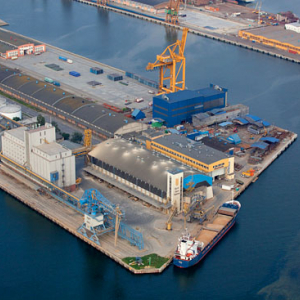 Port Gdynia, Nabrzeze Norweskie, Basen IV i V. EU, Pl, pomorskie. Lotnicze.