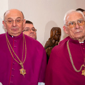 Uroczystosci pogrzebowe Mikolaja Kopernika na olsztynskim zamku. 16.03.2010 r.