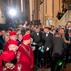 Uroczystosci pogrzebowe szczatkow Mikolaja Kopernika w Katedrze Fromborskiej - 22.05.2010 r.  